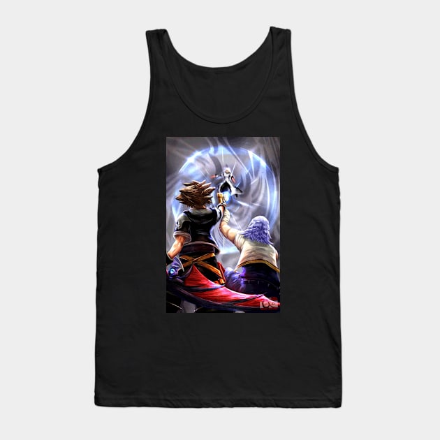 Sora and Riku vs Xemnas (Kingdom Hearts2) Tank Top by Arcanekeyblade5